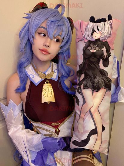 Мини дакимакура Йорха-2B из NieR: Automata арт. M0745, 60х20 см