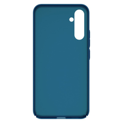 Тонкий жесткий чехол синего цвета (Peacock Blue) от Nillkin для Samsung Galaxy A34 5G, серия Super Frosted Shield