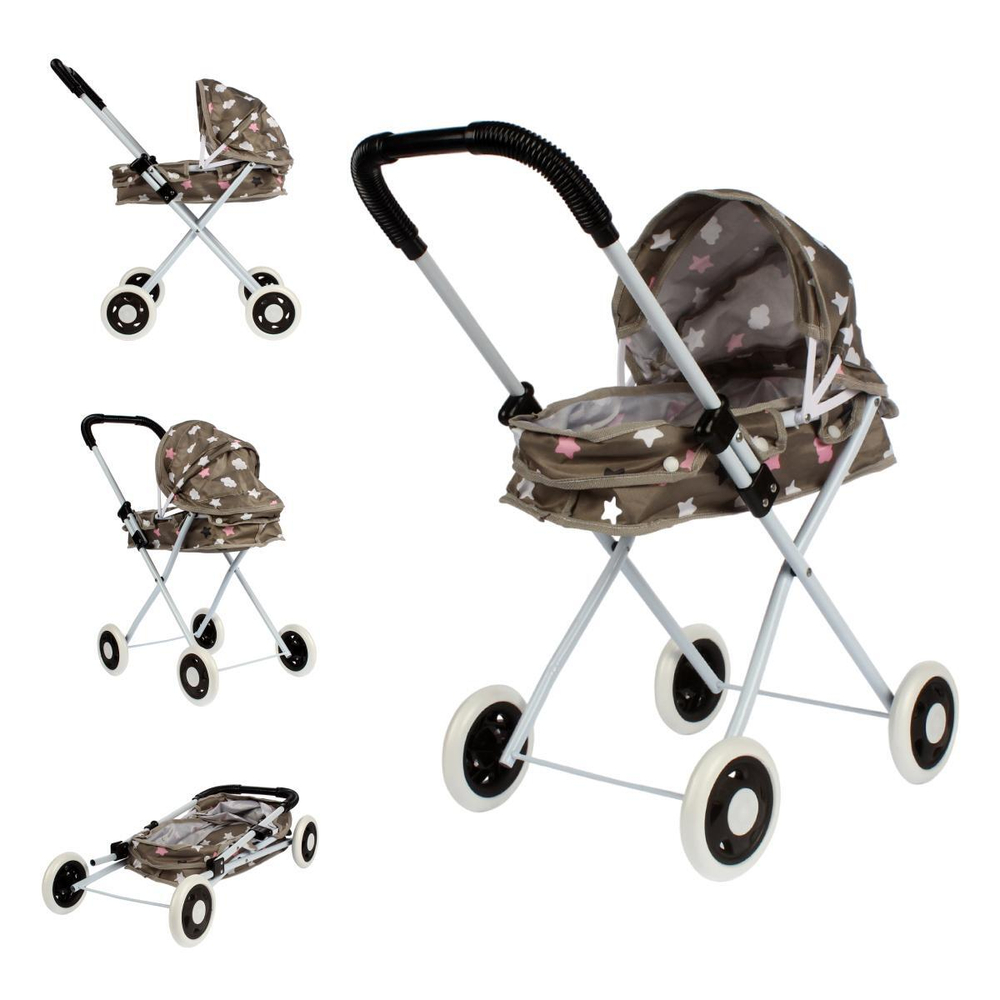 Коляска для куклы лежачая, пакет 918D-11