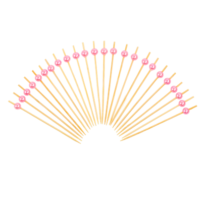 Шпажки для канапе «Жемчужина» набор 24 шт., цвет розовый
