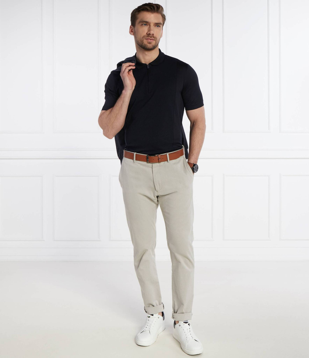 Поло P-Paras 365 BOSS BLACK - темно-синий(50512686)