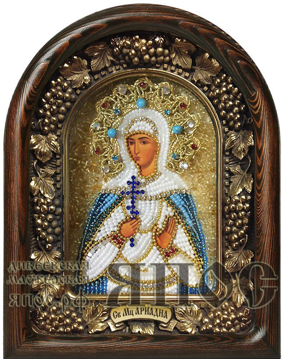 Икона Святая мученица Ариадна бисер