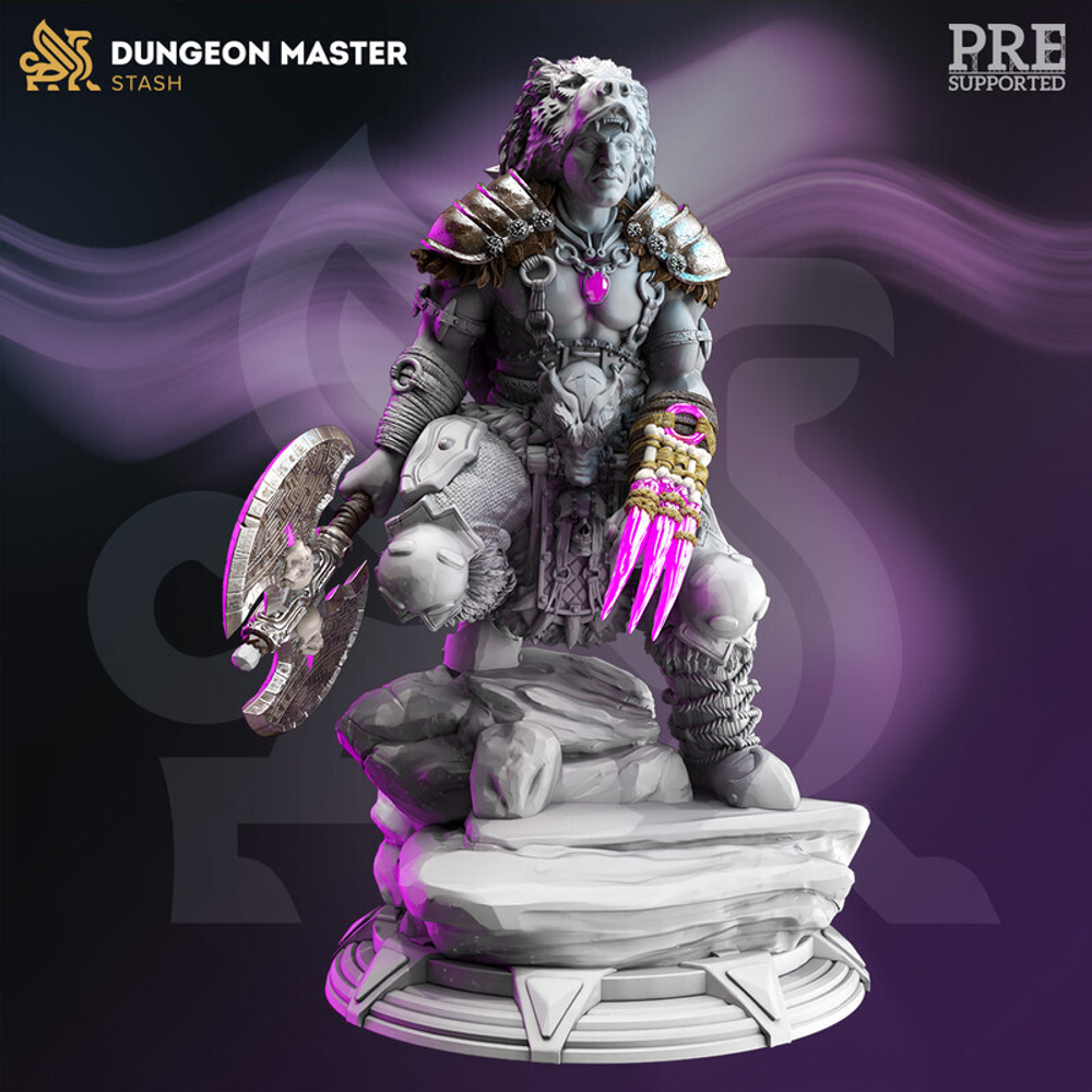 Человек Друид Шаман Варвар миниатюра для dnd, днд, pathfinder, фентези, Настольная игра, НРИ, Варгейм, РПГ
