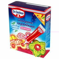 Цветные сахарные карандаши 76 г Dr. Oetker пищевые красители
