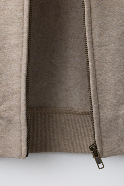 ZARA ТОЛСТОВКА С КРУГЛЫМ ВЫРЕЗОМ, ПЕСОЧНЫЙ МЕЛАНЖ