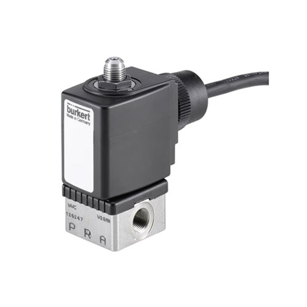 Клапан Burkert 6014 T 3.0 FKM MS FLNSCH PN 0-1.7 bar, 24V, DC, 8W 00337837