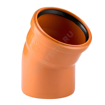 Отвод PP-B коричневый Дн 110х30гр б/нап в/к RTP (РосТурПласт) 36656