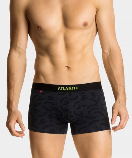 Трусы мужские боксеры (3шт), Atlantic Origami Sport 3MH-040, графит + лайм + черные
