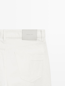 Massimo Dutti Джинсы Slim fit, белый