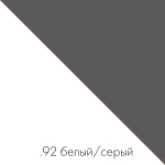 Угловой поворотный стол ДОМУС СТР08 белый/красный (левый), 135х50 см