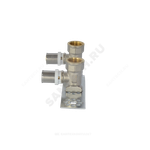 Водорозетка с монтажной планкой МП латунь пресс Дн 16х1/2" ВР 8020 Aquasfera 8020-01