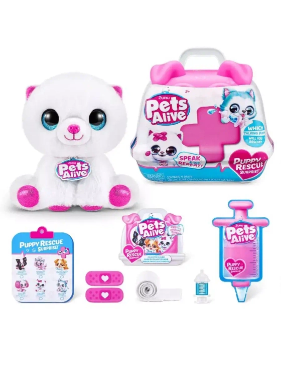 Интерактивная мягкая игрушка сюрприз собака Зуру Pets Alive