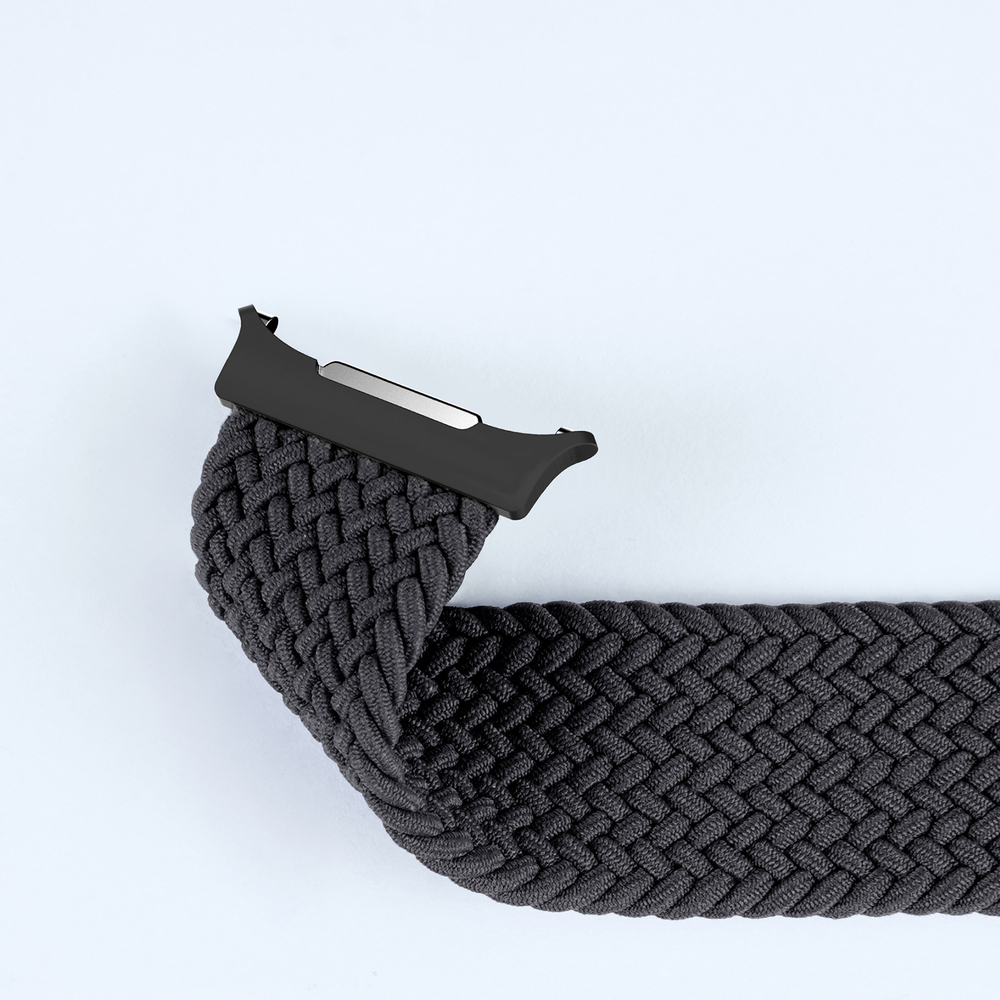 Эластичный ремешок черного цвета (Midnight) от Dux Ducis для смарт часов Samsung Watch Ultra 47MM, серия Strap (Mixture Pro Series)