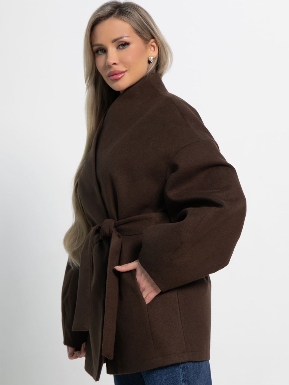 Пальто Мелания (горький шоколад) Б15185-5М LT Collection