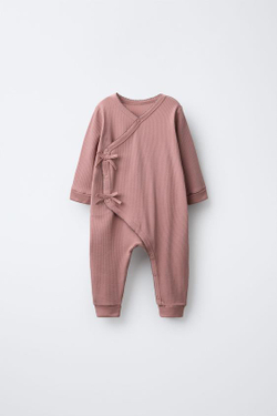 ZARA КОМБИНЕЗОН КИМОНО, РОЗОВЫЙ