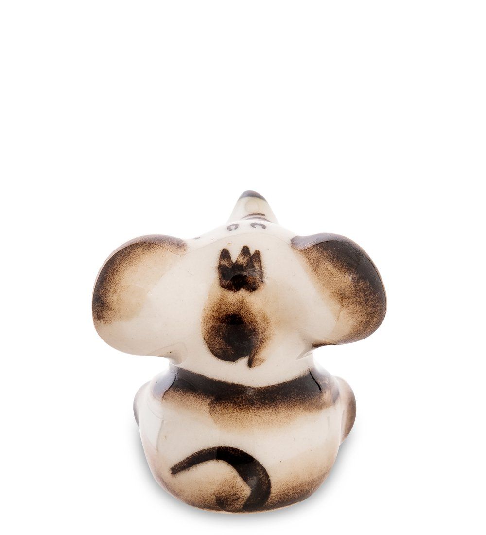 ГЛ- 549 Фигурка «Мышь ушастый» мал. цв. (Гжельский фарфор)