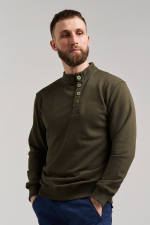 Свитшот-гимнастёрка Варгградъ мужской хаки «Без вышивки» без начеса