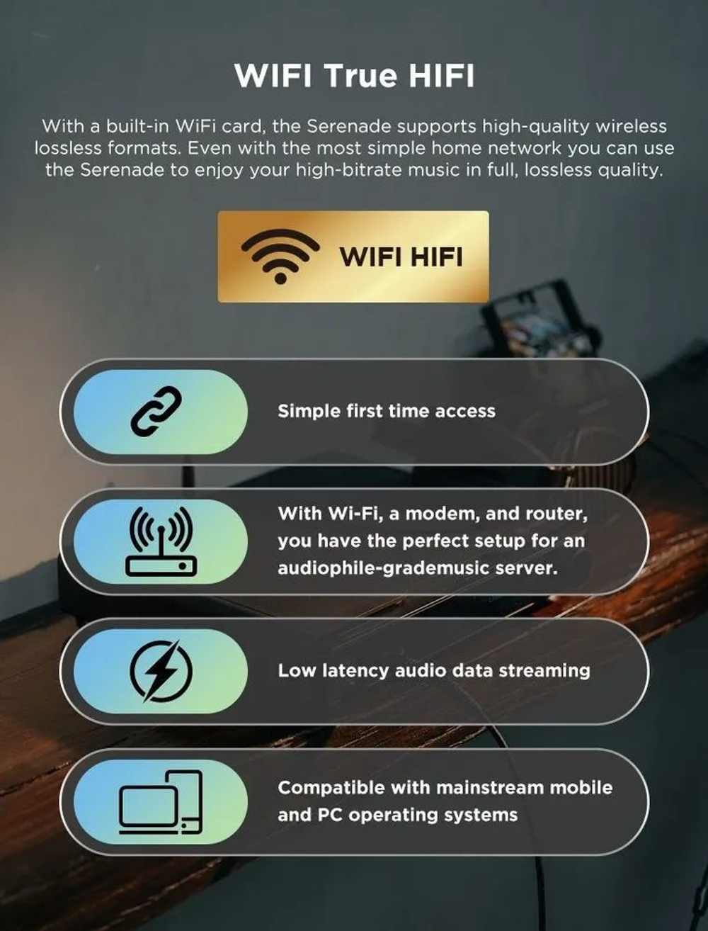 ЦАП, усилитель для наушников HiFiMAN Serenade Wireless