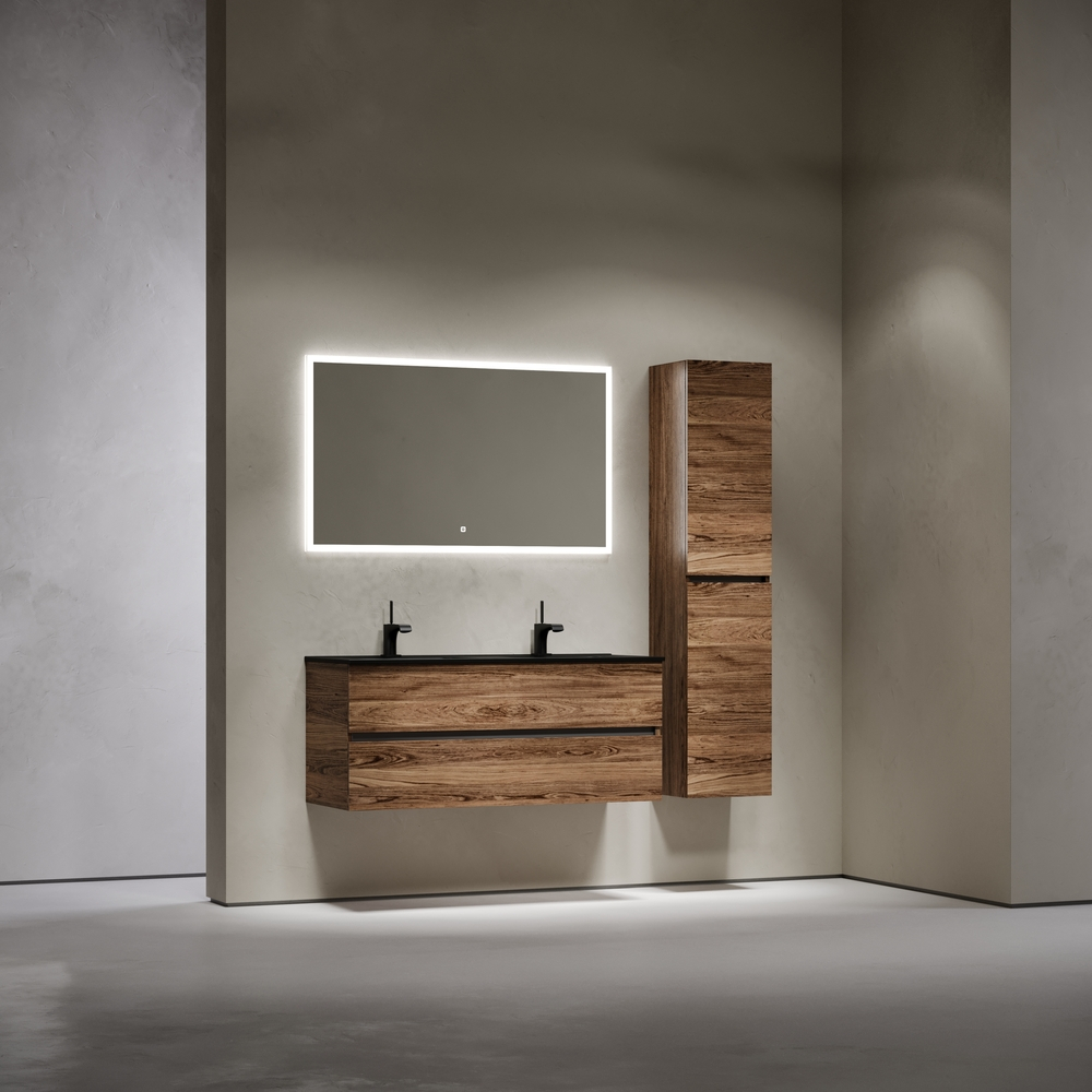 Тумба подвесная под раковину Sancos Urban, дуб чарльстон 1190х450х550