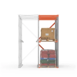 Секция доборная стеллажа набивного паллетного 4000х2550х850 (85.1.5). Ярусы: пол+1