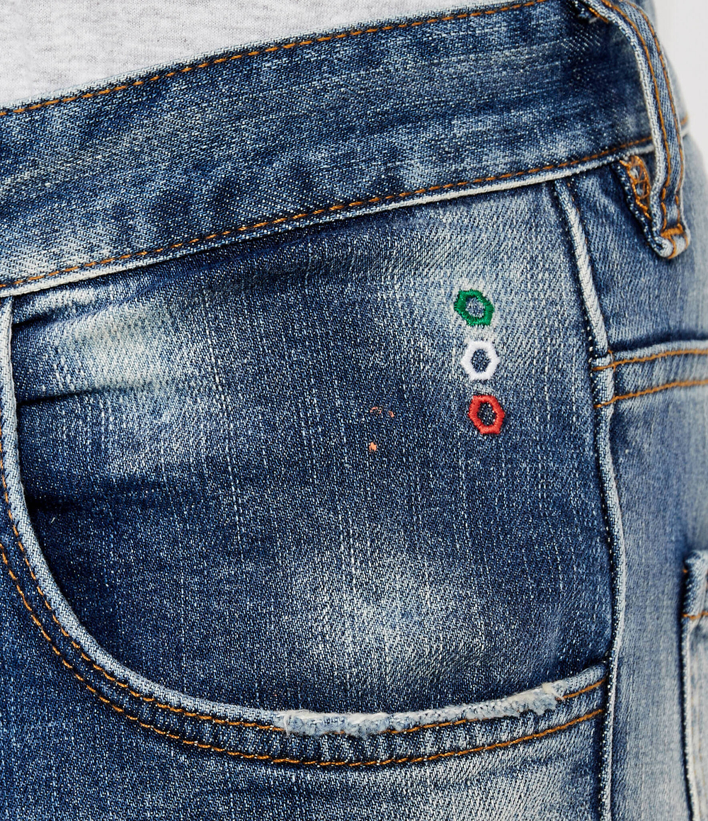 Джинсы Lion Circus Philipp Plein - темно-синий(MDT3750 PDE004N)