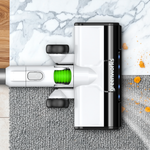 Пылесос вертикальный акк. Greenworks SV24360, 24V, б/щет, 250 Вт, 17 кПа, электрощетка, 2 насадки, LED, белый+серебро, 1х4Ач и ЗУ (4702107UB)