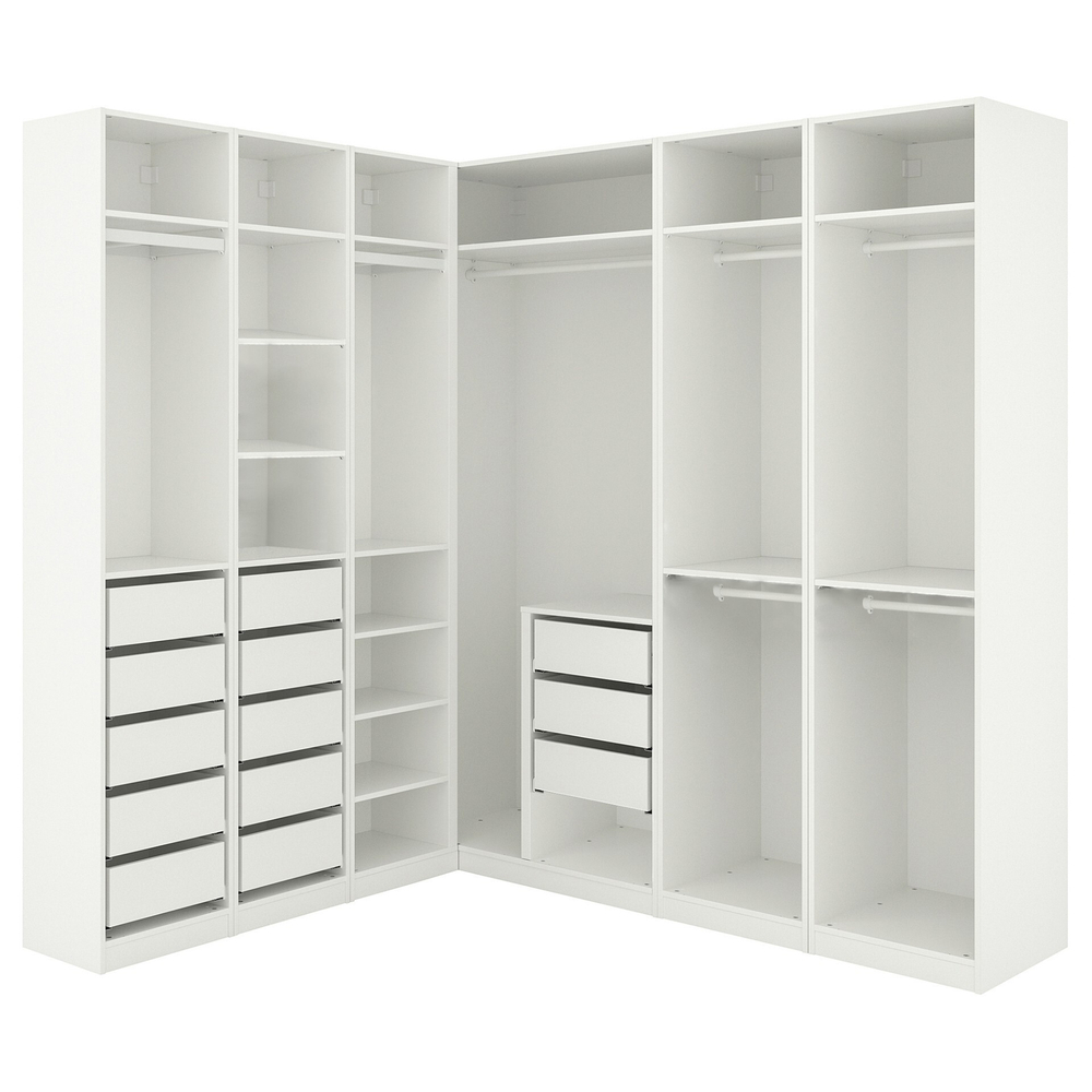 Гардероб PAX IKEA (угловой) 211x213x236 см (белый) 211*213*236 см, Белый   Фиеста