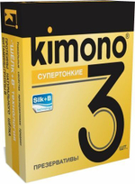 Супертонкие презервативы KIMONO - 3 шт.