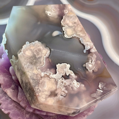 38823 Агат Сакура Срез 96мм