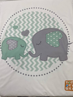 Пеленальный матрасик №2 Топотушки "Слоники NEW" (80х71)