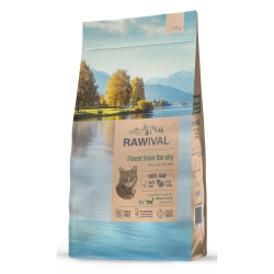 Сухой корм RAWIVAL для взрослых кошек с уткой и индейкой - 1,7 кг