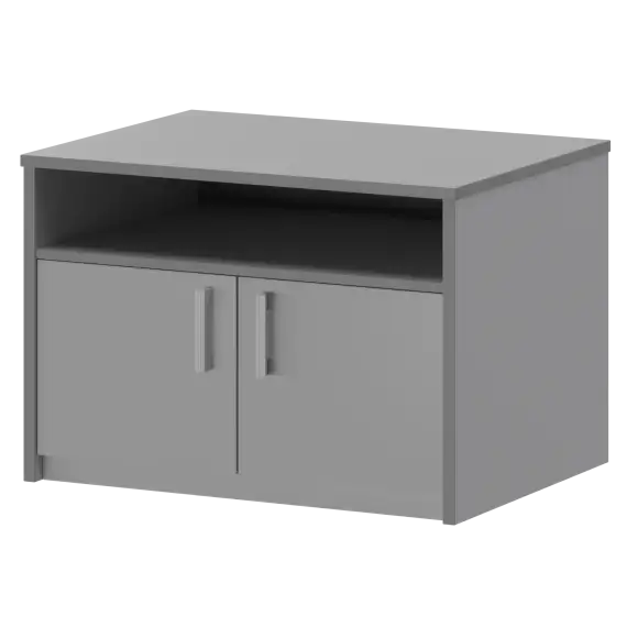 Тумба под оргтехнику АТ-10 Серый 800x600x600 Арго