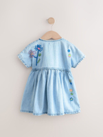 Платье джинсовое для девочки Next E86-992, Голубой