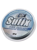 Леска плетеная зимняя SUFIX Ice Braid серая 50м 0.18мм 9,1кг