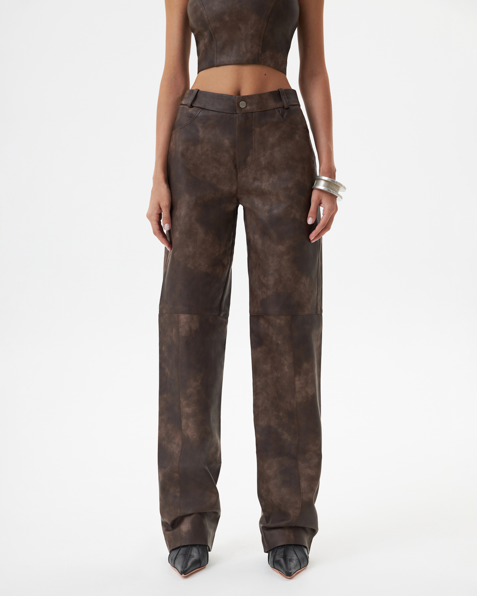 WASHED BROWN TROUSERS