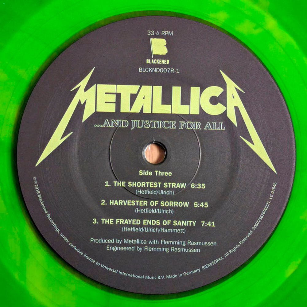 Metallica / ...And Justice For All (Coloured Vinyl)(2LP)
