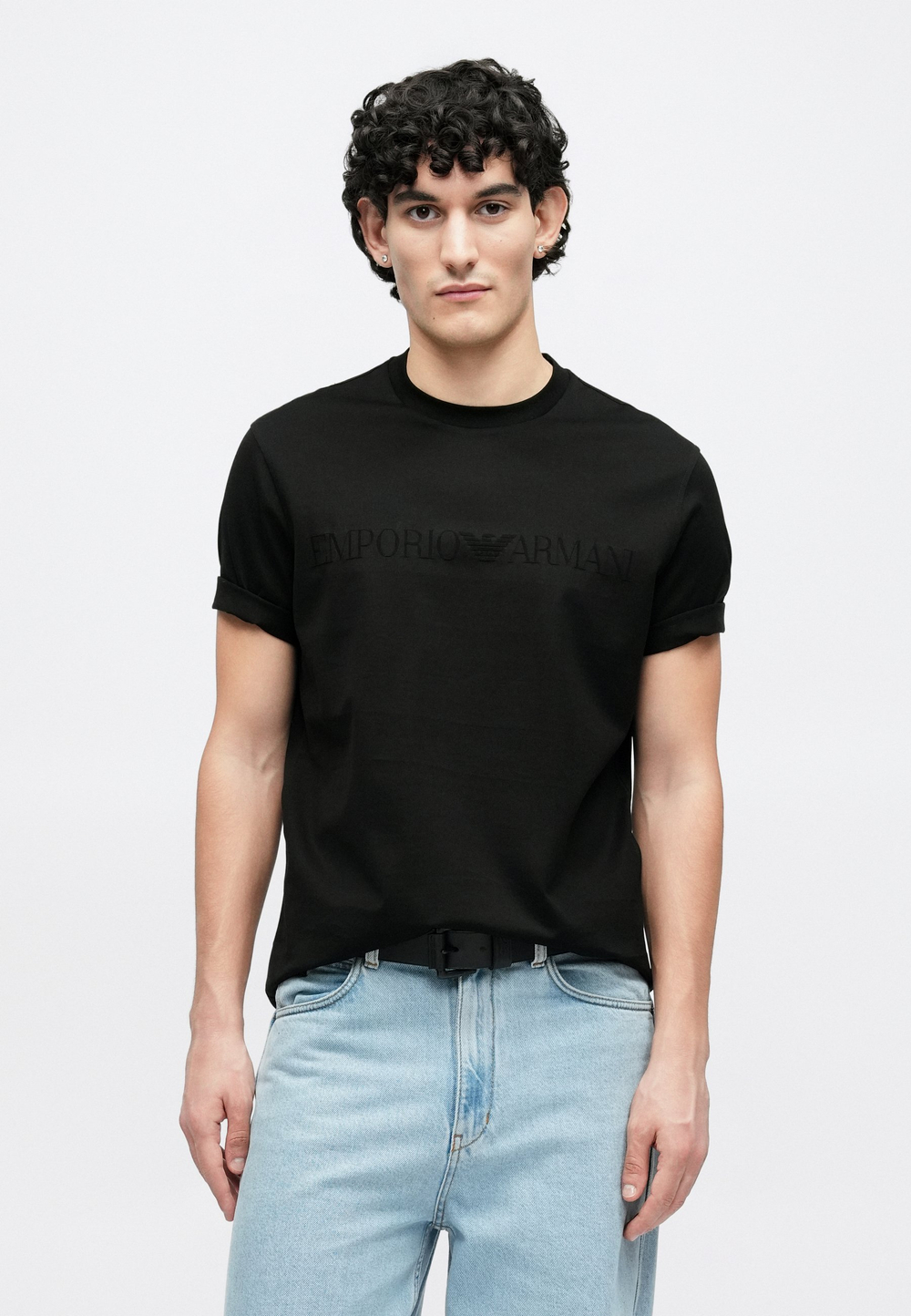 Emporio Armani Футболка с принтом - Чёрный