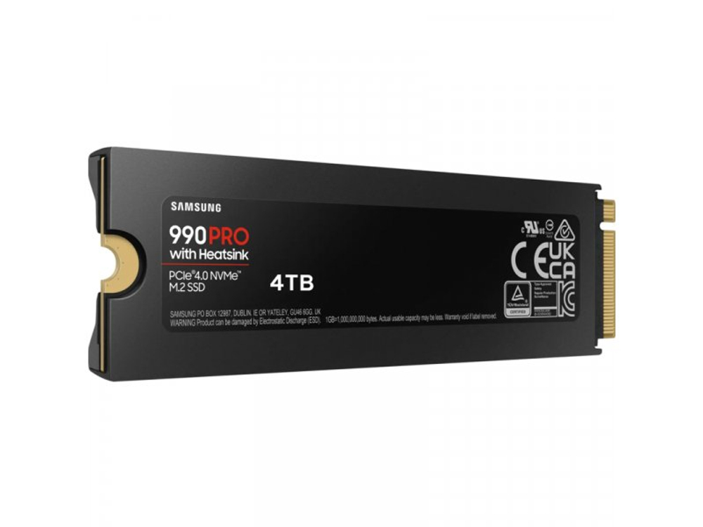 SSD накопитель Samsung 990 PRO 4ТБ, M.2 2280, PCIe 4.0 x4, NVMe [MZ-V9P4T0CW]