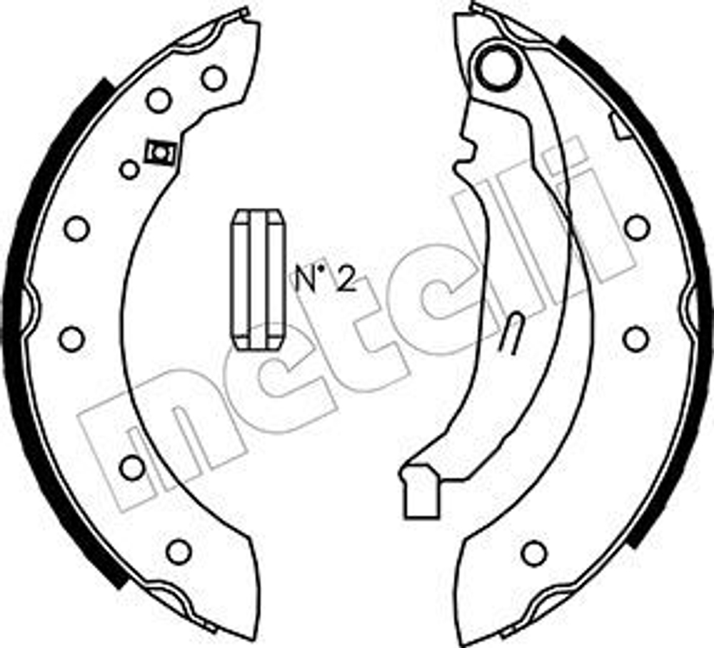 METELLI - 530350-MEE - Brake Shoe Set