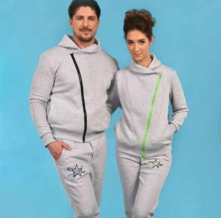 Парные спортивные костюмы Couple Fashion с начесом