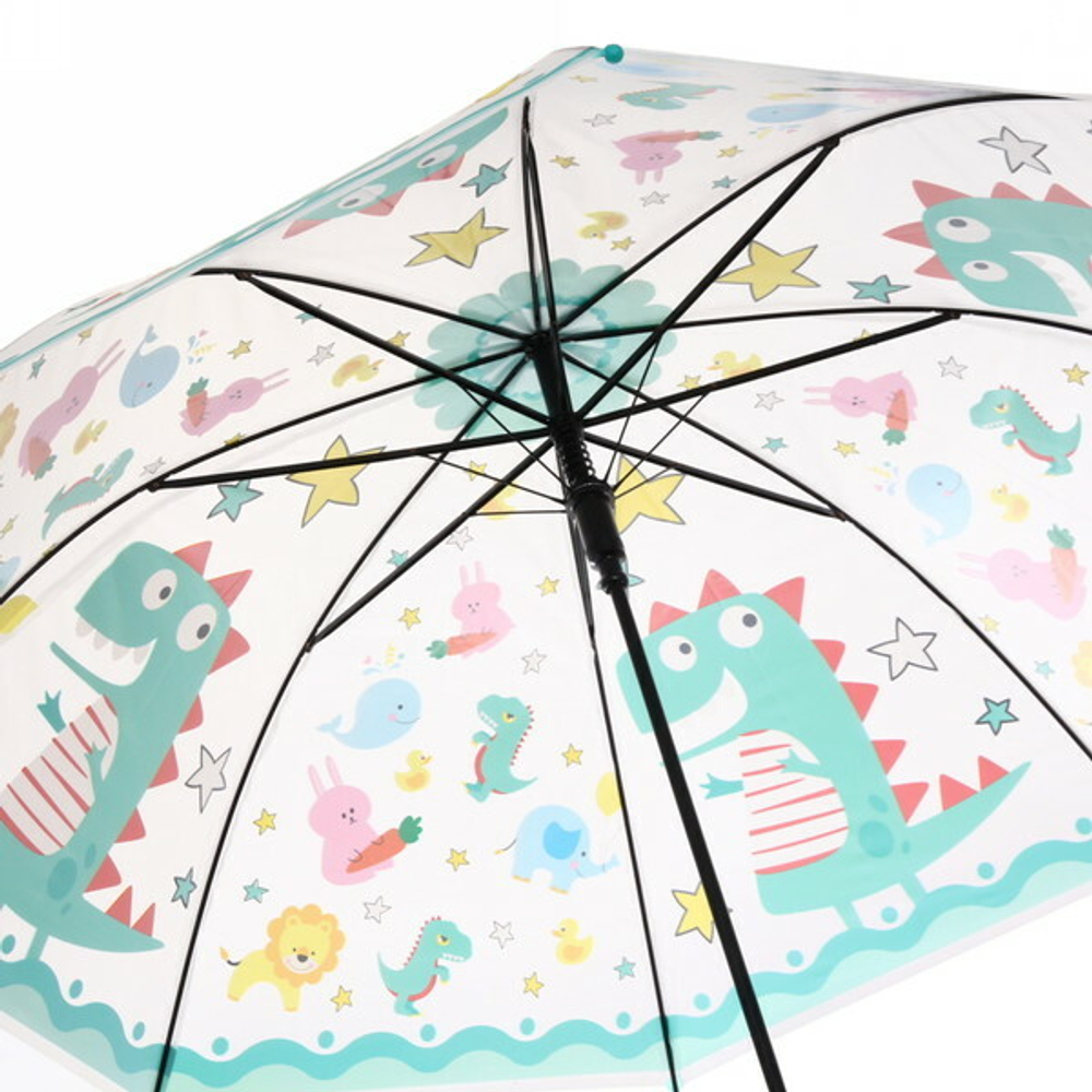 Зонт детский полуавтомат «Ultramarine- Веселые зверята», 8 спиц, d-86, в сложе. виде 65см