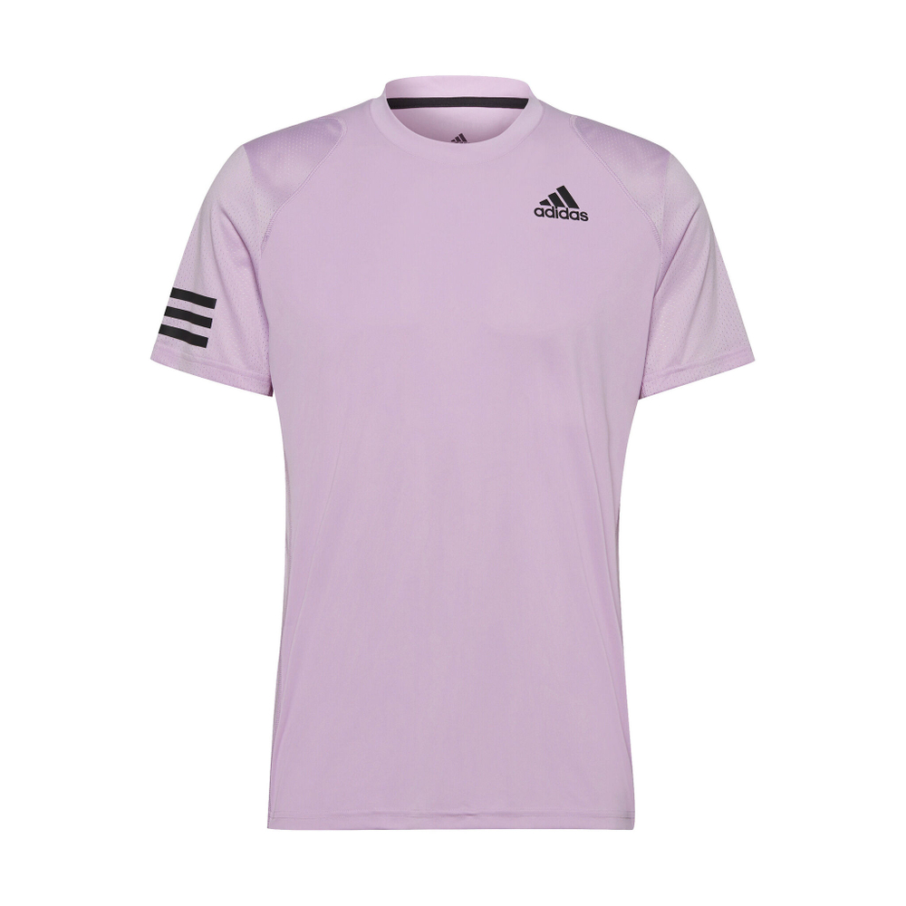 Мужское теннисное поло adidas Club 3 Stripes T-Shirt Men - Violet