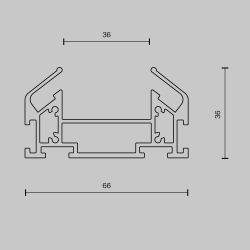 Профиль для монтажа в натяжной потолок Maytoni   TRA001MP-112S
