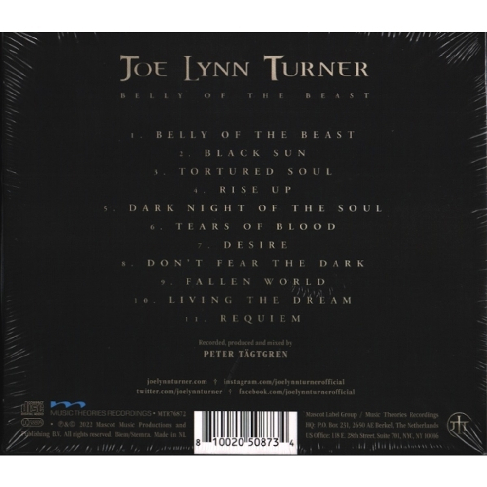 Joe Lynn Turner / Belly Of The Beast (CD)