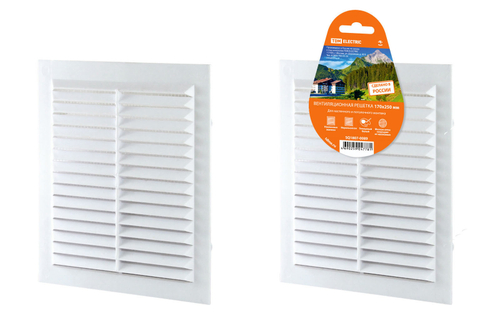 Решетка неразъемная с москитной сеткой, бел. 170х250 TDM SQ1807-0089