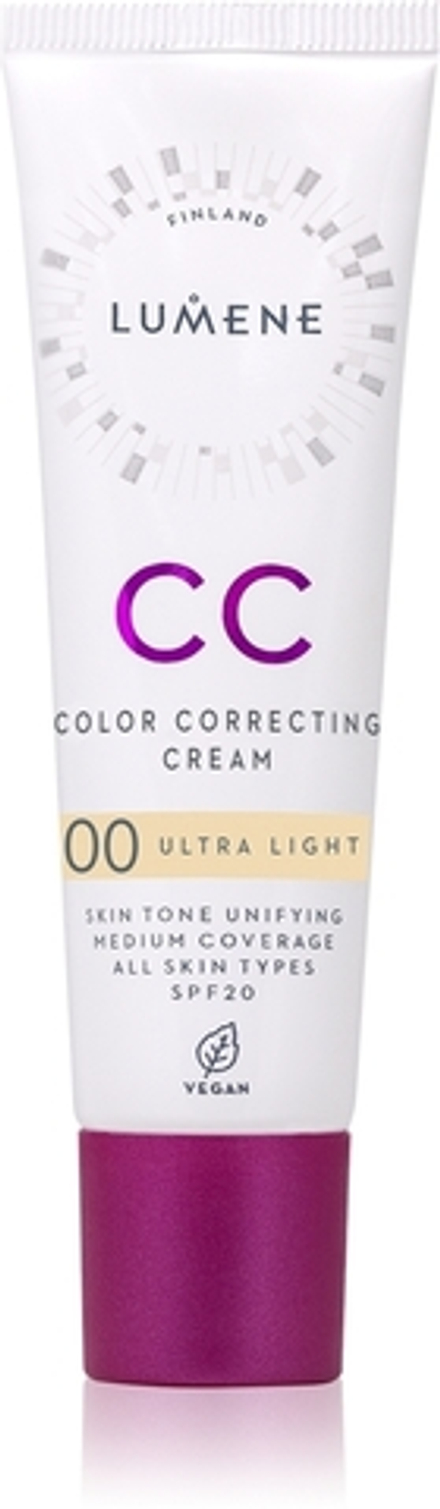 Lumene CC Color Correcting Cream - CC крем для выравнивания кожи SPF 20, 30 ml