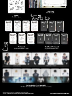 (ПРЕДЗАКАЗ) Альбом ALPHA DRIVE ONE - UNBREAKABLE : BEAST 2nd Mini Album HISSING 7 Version SET