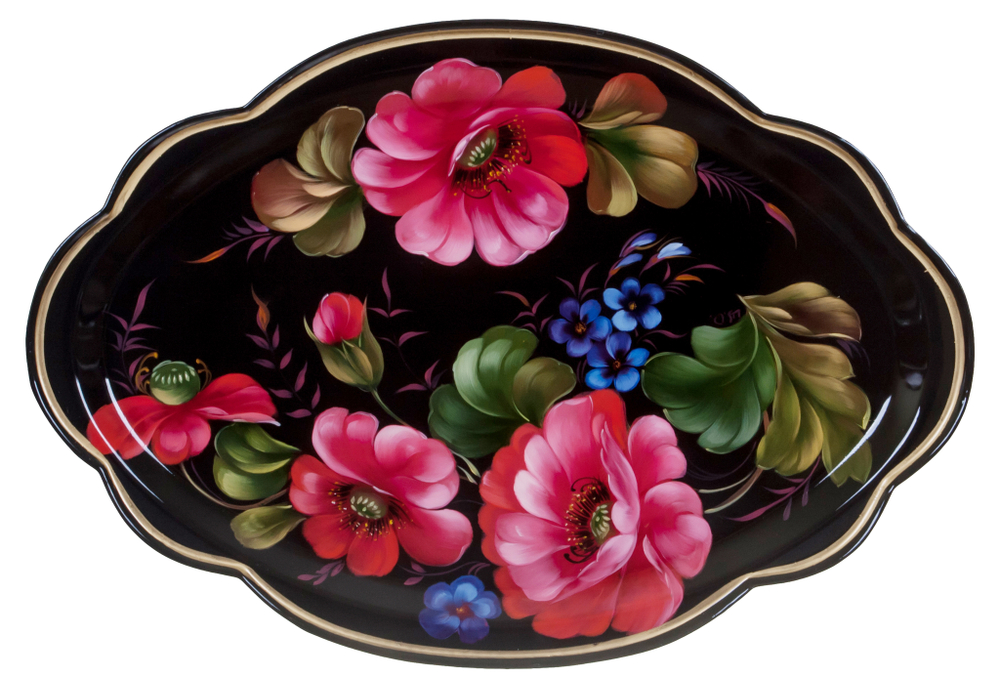Zhostovo metal tray A11D05022024038