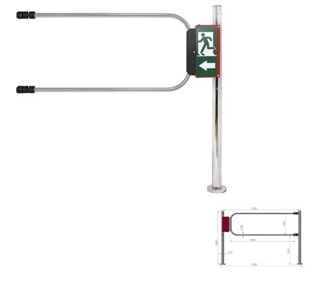 ST-GR010EC-SS Калитка Smartec