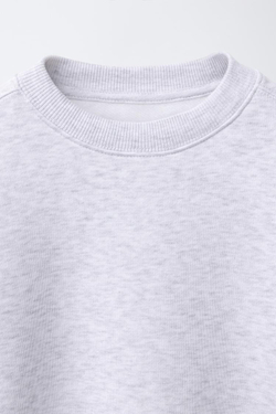 ZARA БАЗОВАЯ ТОЛСТОВКА, СЕРЫЙ МЕЛАНЖ